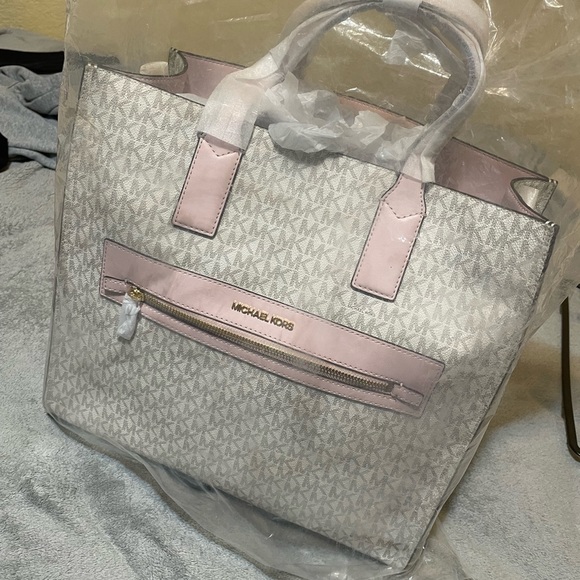 Extra Large pink Michael Kors tote bag - Picture 1 of 7